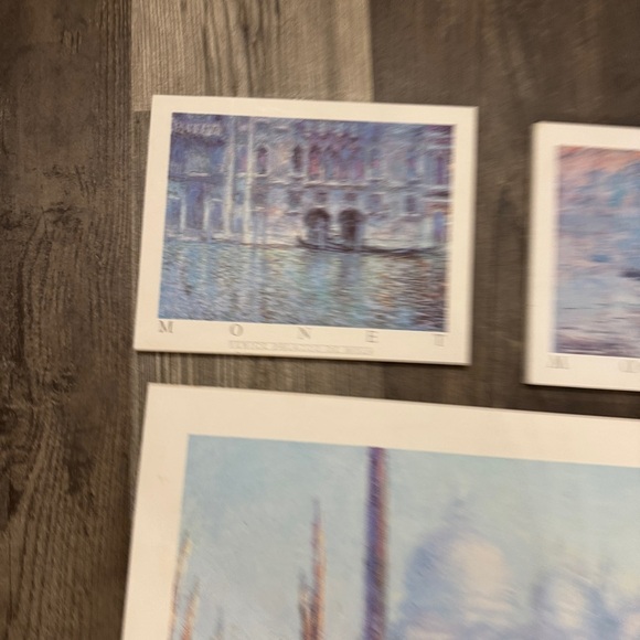 Claude Monet Art Print Set - Blue and Gray - Picture 5 of 8